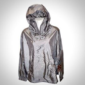 ACTIV8~Women’s Lightweight Silver Hooded Anorak Jacket~SIZE M~BNWT~SKU192